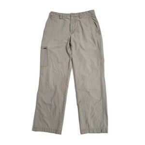 Dockers Men's 34x34 Cargo Pants Utility Outdoors Canvas Khaki Zip Pocket